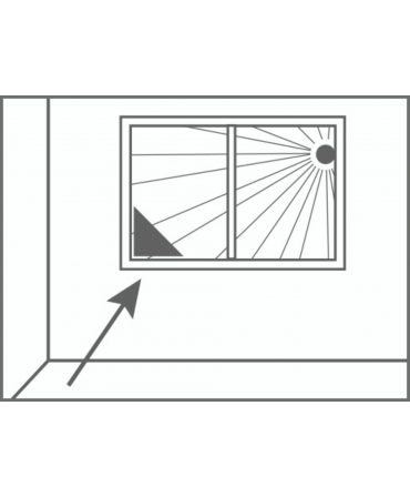 Capcane adezive muste pentru ferestre, Swissinno Window Fly Trap, plasare