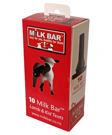 Tetine Milk Bar cu orificiu special pentru alaptare miei si iezi, set 10 bucati