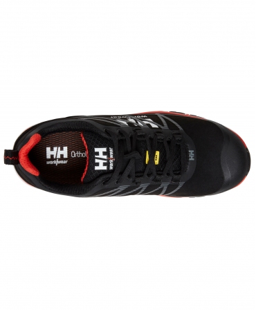 Pantofi protectie Helly Hansen Chelsea Evolution Low, S3, SRC, ESD, negru/portocaliu, vazuti de sus