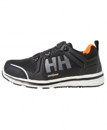Pantofi protectie Helly Hansen Oslo Low BOA, S3, SRC, ESD, negru/portocaliu, din profil