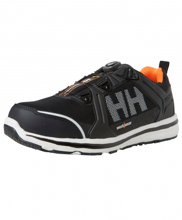 Pantofi protectie Helly Hansen Oslo Low BOA, S3, SRC, ESD, negru/portocaliu, din unghi