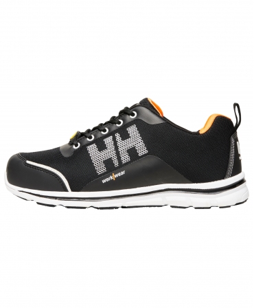 Pantofi protectie Helly Hansen Oslo Low, S1P, SRC, ESD, negru/portocaliu, din profil