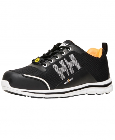 Pantofi protectie Helly Hansen Oslo Low, S1P, SRC, ESD, negru/portocaliu, din unghi