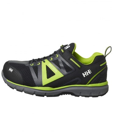 Pantofi protectie Helly Hansen Smestad Active Low, S3, WR, SRC, ESD, negru/verde, din profil