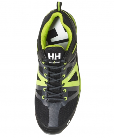 Pantofi protectie Helly Hansen Smestad Active Low, S3, WR, SRC, ESD, negru/verde, vazuti de sus