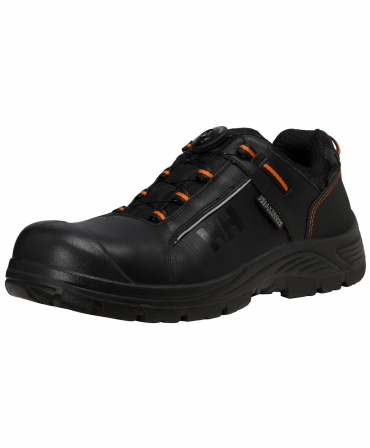Pantofi protectie Helly Hansen Alna Leather BOA, S3, negru/portocaliu, din unghi