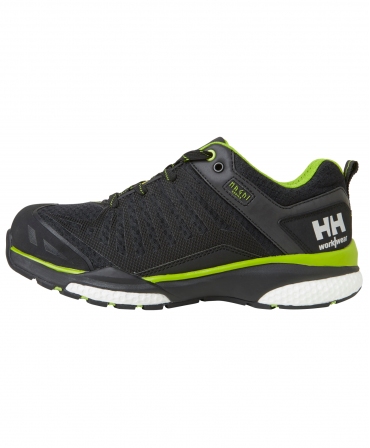 Pantofi protectie Helly Hansen Magni Low, S1P, negru/verde crud, din profil