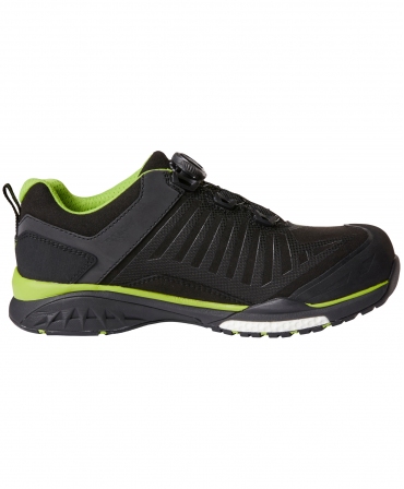 Pantofi protectie Helly Hansen Magni Low BOA, S3, WR, SRC, ESD, negru/verde crud, din lateral