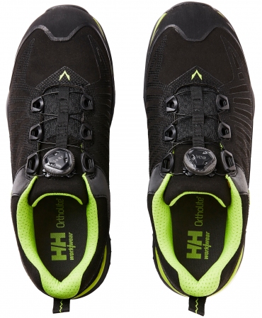 Pantofi protectie Helly Hansen Magni Low BOA, S3, WR, SRC, ESD, negru/verde crud, vazuti de sus