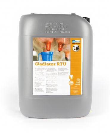 Dezinfectant de vascozitate mare Gladiator RTU pentru diparea mameloanelor dupa muls, Bidon 20 kg
