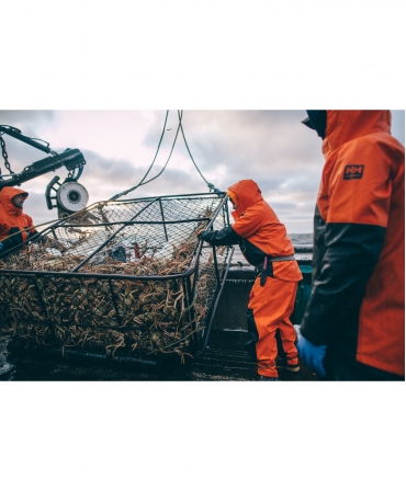 Salopeta de lucru PVC Helly Hansen Storm Rain, impermeabila, descarcare crabi