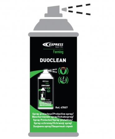 Spray dezinfectant Express Farming Duocleann ilustratie demonstrativa