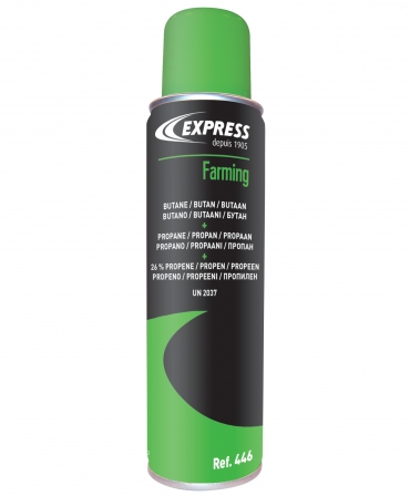 Cartus gaz 60g pentru ecornatoarele cu gaz Express Farming, fata