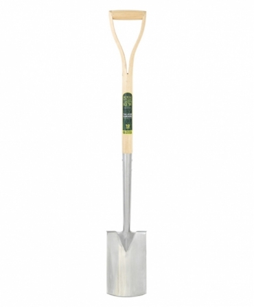 Cazma ingusta cu lama din inox cu margini indoite, coada lemn, maner Y lemn, Spear & Jackson Kew Garden, produs