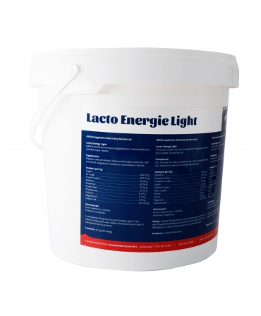 Electroliti pentru stabilizarea digestiei la vitei, Carton Lacto Energy Light, galeata 4,5 kg, galeata