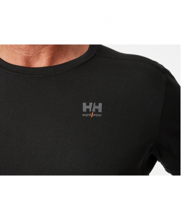 Tricou cu maneca scurta Helly Hansen Lifa Active Base Layer, negru, logo