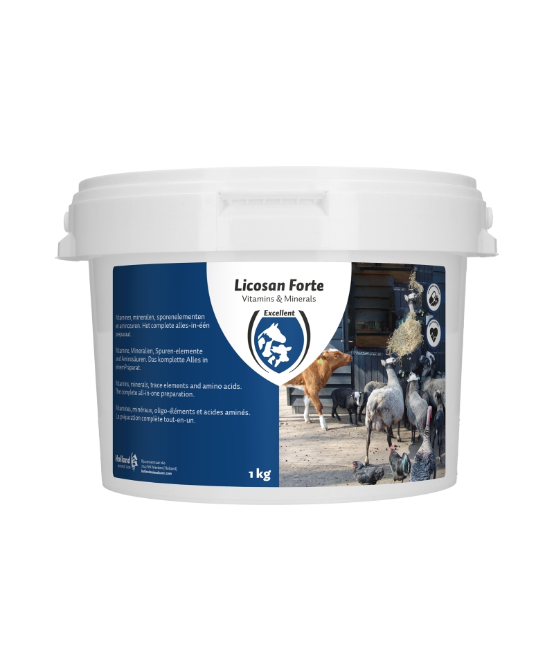 Supliment alimentar pentru animale, Excellent Licosan Forte, galeata 1 kg