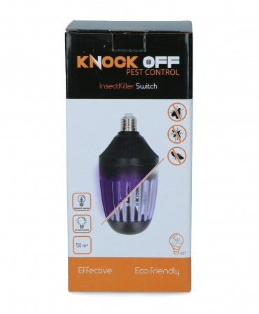 Lampa de protectie impotriva insectelor cu led si lumina UV, Knock Off InsectKiller Switch, cutie