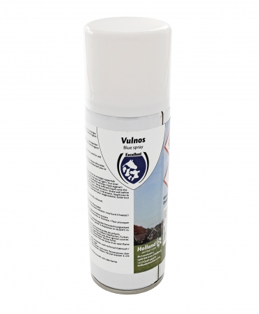 Spray de uz veterinar pentru ingrijirea pielii, Excellent Vulnos Blue, 200 ml, de sus