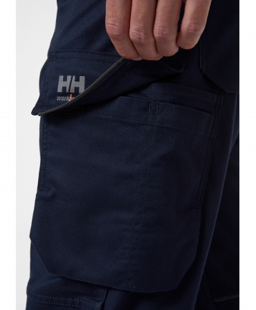 Pantaloni de lucru Helly Hansen Manchester Work, bleumarin, detalii