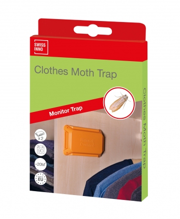 Capcane cu feromoni pentru molii de haine, Swissinno Clothes Moth Trap, set 2 bucati, cutie