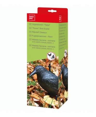 Sperietoare de pasari tip corb, Swissinno Raven Bird Repeller, cutie