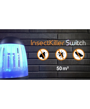 Lampa de protectie impotriva insectelor cu led si lumina UV, Knock Off InsectKiller Switch, detalii