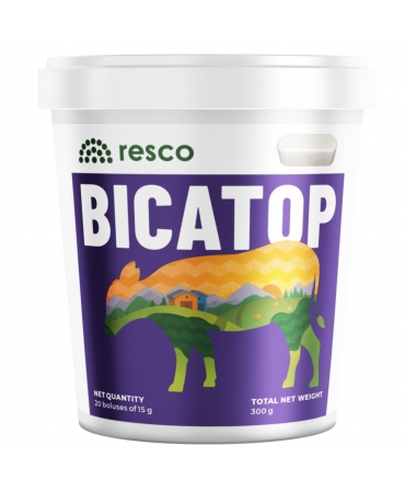 Bolusuri cu eliberare rapida de bicarbonat pentru vitei, Resco Bicatop, cutie 20 bucati