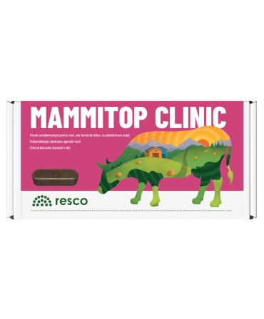 Bolusuri cu eliberare lenta de antibiotice pentru vaci, Resco Mammitop Clinic, cutie 4 bucati
