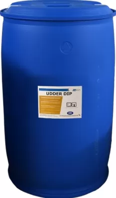 Dezinfectant lichid Udder DIP pentru ingrijirea si protectia mameloanelor inainte si dupa muls, Bidon 220 kg