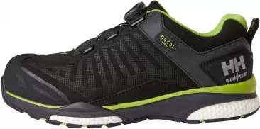 Pantofi protectie Helly Hansen Magni Low BOA, S3, WR, SRC, ESD, negru/verde crud, din profil