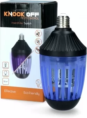 Lampa de protectie impotriva insectelor cu led si lumina UV, Knock Off InsectKiller Switch, langa cutie