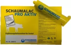 Pasta cu imunoglobuline si probiotice pentru purcei, Schaumann Schaumalac Pro Aktiv, cutie 10 seringi x 80 ml